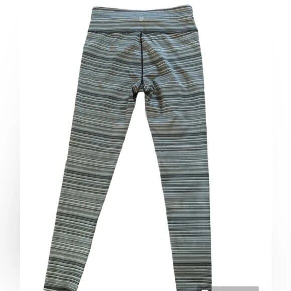 Athleta Chaturanga Striped High Rise Leggings I Size Small - Picture 3 of 3
